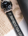 Bespoke Watch Strap in Black Crocodile