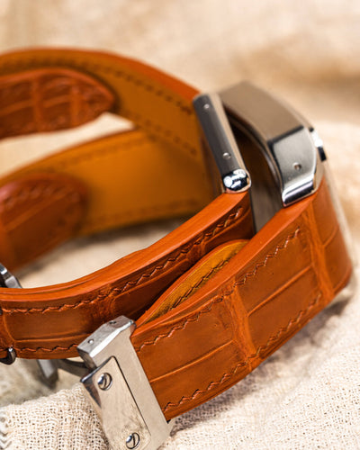 Bespoke Watch Straps in Chestnut Brown Alligator