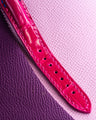 Bespoke Watch Strap in Fuchsia Pink Crocodile