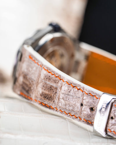 Bespoke Watch Strap in Natural Himalayan Crocodile