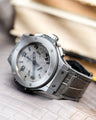 Bespoke Watch Strap in Olive Grey Crocodile