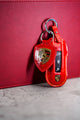 Bespoke Key Fob Cover in Ferrari Red Crocodile
