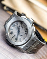 Bespoke Watch Strap in Olive Grey Crocodile