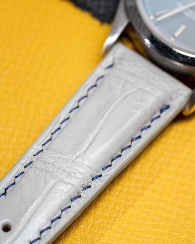 Bespoke Watch Strap in Rhino Grey Crocodile