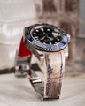 Bespoke Watch Strap in Natural Himalayan Crocodile