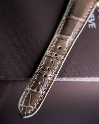 Bespoke Watch Strap in Grey Crocodile