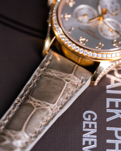 Bespoke Watch Strap in Grey Crocodile