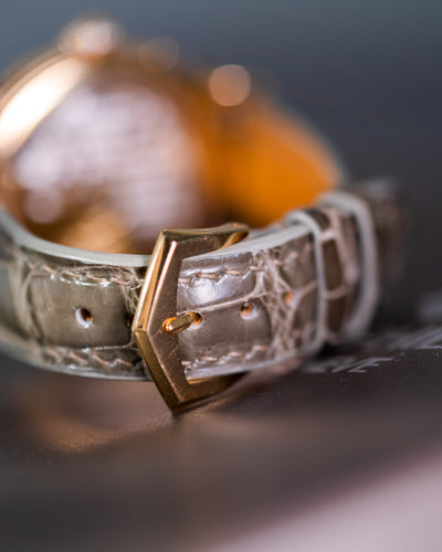 Bespoke Watch Strap in Grey Crocodile
