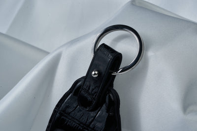 Bespoke Key Fob Cover in Black Crocodile