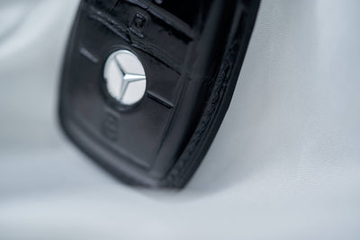 Bespoke Key Fob Cover in Black Crocodile