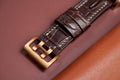 Bespoke Watch Strap in Chocolate Brown Crocodile