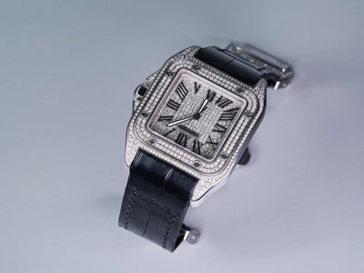Bespoke Watch Strap in Black Crocodile