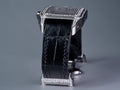 Bespoke Watch Strap in Black Crocodile