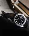 Bespoke Watch Strap in Black Crocodile
