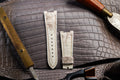 Bespoke Watch Strap in Natural Himalayan Crocodile