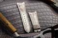Bespoke Watch Strap in Natural Himalayan Crocodile