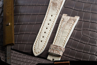 Bespoke Watch Strap in Natural Himalayan Crocodile