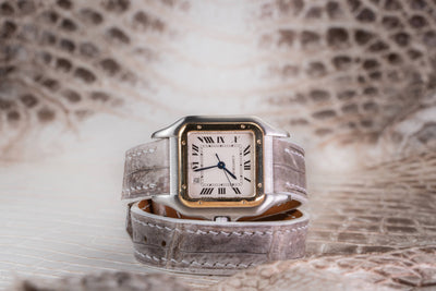 Bespoke Watch Strap in Natural Himalayan Crocodile