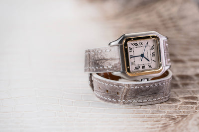 Bespoke Watch Strap in Natural Himalayan Crocodile