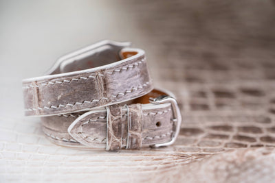 Bespoke Watch Strap in Natural Himalayan Crocodile