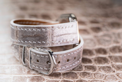 Bespoke Watch Strap in Natural Himalayan Crocodile