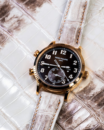 Bespoke Watch Strap in Natural Himalayan Crocodile