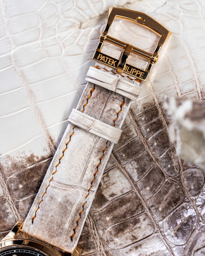 Bespoke Watch Strap in Natural Himalayan Crocodile