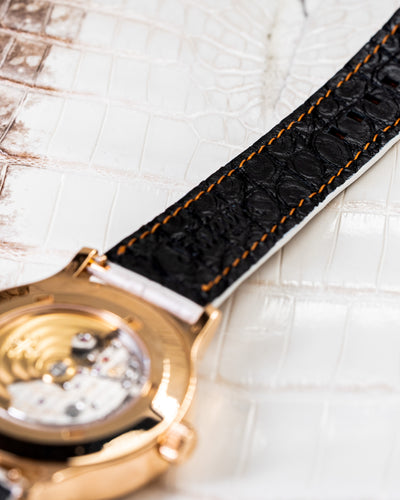Bespoke Watch Strap in Natural Himalayan Crocodile