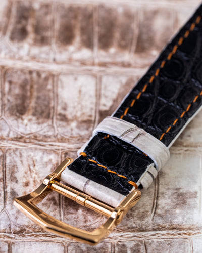 Bespoke Watch Strap in Natural Himalayan Crocodile