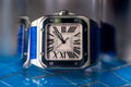 Bespoke Watch Strap in Electric Blue Crocodile