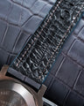 Bespoke Watch Strap in Ombre Dull Crocodile