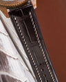 Bespoke Watch Strap in Dark Brown Crocodile