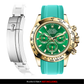 Solitaire Rubber strap for Rolex Daytona (Deployant Clasp)