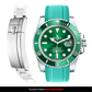 Solitaire Rubber strap for Rolex Submariner 40MM (Deployant Clasp)