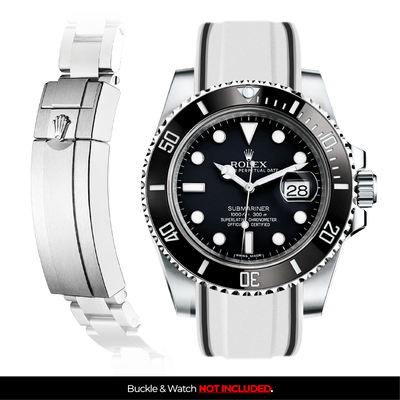 Solitaire Rubber strap for Rolex Submariner 40MM (Deployant Clasp)