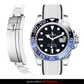 Solitaire Rubber strap for Rolex GMT Master II (Deployant Clasp)