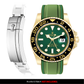 Solitaire Rubber strap for Rolex GMT Master II (Deployant Clasp)