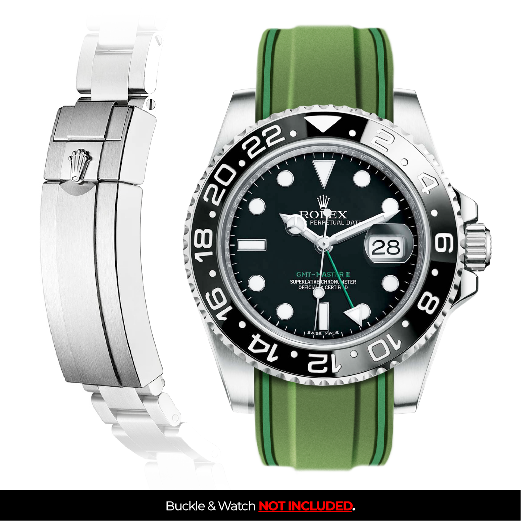 Gmt master rubber strap sale