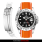 Solitaire Rubber strap for Rolex Explorer II (Deployant Clasp)