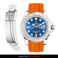Solitaire Rubber strap for Rolex Yacht Master 40MM (Deployant Clasp)