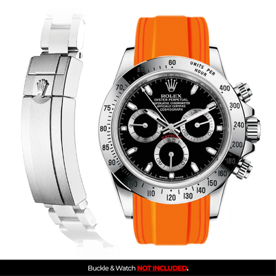 Solitaire Rubber strap for Rolex Daytona (Deployant Clasp)