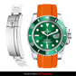 Solitaire Rubber strap for Rolex Submariner 40MM (Deployant Clasp)