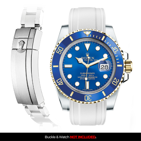Solitaire Rubber strap for Rolex Submariner 40MM (Deployant Clasp)