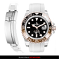 Solitaire Rubber strap for Rolex GMT Master II (Deployant Clasp)