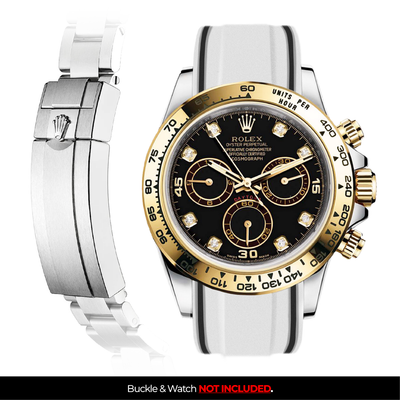 Solitaire Rubber strap for Rolex Daytona (Deployant Clasp)