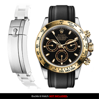 Solitaire Rubber strap for Rolex Daytona (Deployant Clasp)