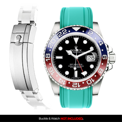 Solitaire Rubber strap for Rolex GMT Master II (Deployant Clasp)