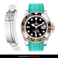 Solitaire Rubber strap for Rolex GMT Master II (Deployant Clasp)