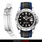 Solitaire Rubber strap for Rolex Explorer II (Deployant Clasp)