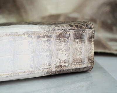 Bespoke Clutch Bag in Natural Himalayan Crocodile